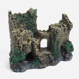 [골드스마일]미니어처 수족관 장식 성벽 옐로우 수조 소품 어항 인테리어