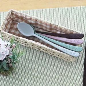 [골드스마일]실리콘 스푼 화채숟가락 푸딩스푼 실리콘숟가락