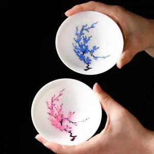 [골드스마일]벚꽃 사케잔 술잔세트 도쿠리잔 꽃모양소주잔 중국술잔 술잔세트