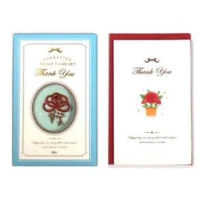 [골드스마일]카네이션브로치+카드세트 부모님카드 카네이션뱃지 효도편지