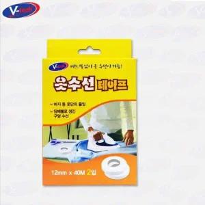 [셀러에이드]ksr 브이텍 바느질 없이 옷수선 테이프 12mm x 40M 2개입
