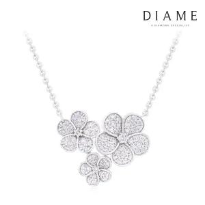 [DIAME]로맨틱가든 러브플라워 18K골드 랩그로운 다이아몬드 목걸이 FGDN1366WLAB
