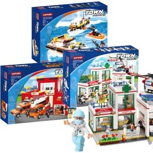 옥스포드 타운 히어로즈 소방 병원 해양경찰 블럭