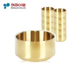 [키친아트]고품질 키친아트 금상첨화 티타늄 이중 수정과기 9cm 10개 밥 그릇 밥그릇 스텐레스밥그릇 WFHD