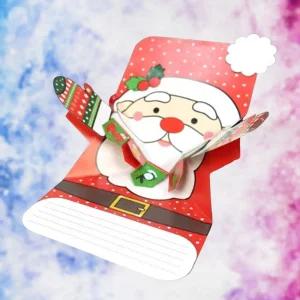 활짝 입체산타 트리카드n봉투 DIY 4세트 미술교구 학습교구