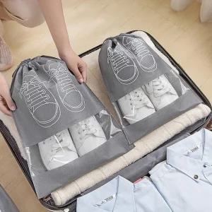 부직포 신발 더스트백 운동화 파우치 보관 주머니 캐리어정리 여행필수품