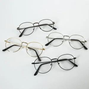 /아도라하우스 베이지 커플 기본 동그리 안경테 (블루라이트X)_9110