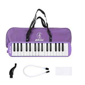 EROK 32 키 멜로디카 키보드 악기 - 휴대용 가방, 초보자와 성인에게 이상적인 선물 (보라색)