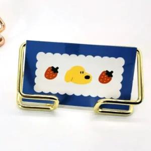 금속 명함 홀더 인테리어 거치대 골드 수납함 디자인 소품