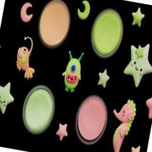 클레이 형광 놀이세트 소근육 발달 모양틀 조형 재료