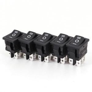 5Pcs RLEIL RL3-10 6Pin DPDT ON-OFF-ON 3 위치 15x21mm 미니 로커 10A/125VAC 6A/250VAC