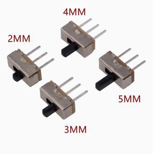 20Pcs SS12D00 인터럽터 온-오프 미니 슬라이드 스위치 3pin 1P2T 2 고품질 토글 핸들 길이: 2MM/3MM/4MM/5