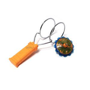 LED 매직파워 불빛 팽이 자석 자이로 야광 완구 불팽이 라이트 우주선 장난감 제이제이몰