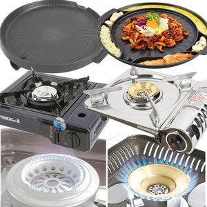 휴대용 가스버너 고기구이팬 /불판/여행/캠핑용품/양면팬/생선팬/브루스타