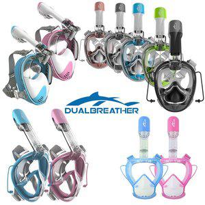 [듀얼브레서] 프리다이빙 어드밴스 스노쿨링마스크 스노클링 스노클링마스크 물놀이 필수품