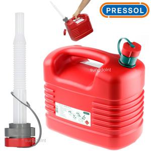 PRESSOL 연료통 10L (주입호스내장) 기름통 제리캔 석유통 연료보관통 휘발유통 말통
