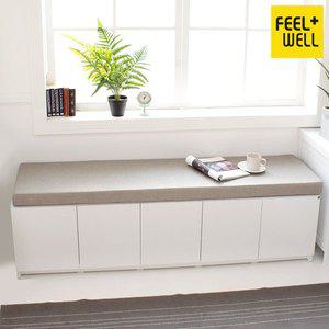 [필웰]테미스 5칸 수납 벤치 쇼파 SF9681 PVC 방석포함 DVX