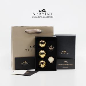 베르티니 황금 골프공 3구 볼마커 선물 세트 홀인원기념품 2피스 골프공 홀인원선물 첫버디 볼마커 볼마크