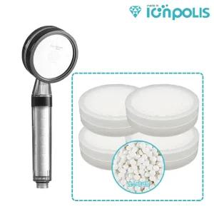 대림바스 샤워기 호환 염소제거 3중 헤드필터 4개 [이온폴리스]