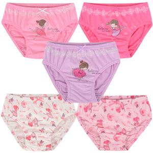 면 100% 여아동 삼각팬티 이쁜캐릭터 5매입 발레리나
