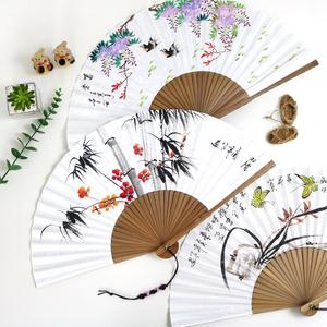 친필 오죽선대 한지 접부채/디자인선택