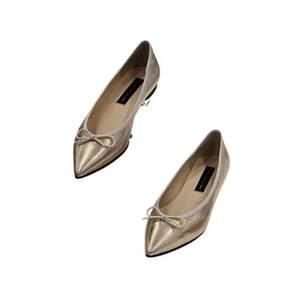 [세라] VICTOR CHOI & JAMES 양가죽  포인트토 플랫슈즈  (1cm)  W23P101   2COLOR