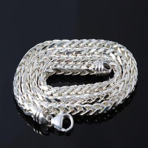 [차차실버] 스피커 4mm 두꺼운 은목걸이 커플 선물