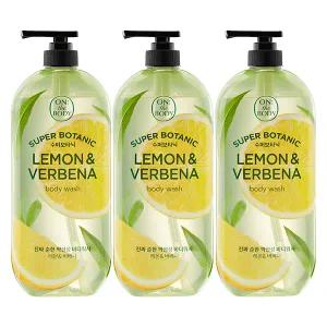 온더바디 수퍼보타닉 바디워시 레몬, 900ml, 3개