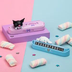 산리오 캐릭터즈 피규어 차량용 주차 휴대폰 번호판 쿠로미 시나모롤