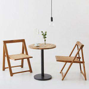 [기타]원목접이식의자 야외의자 라탄체어 카페 등받이의자