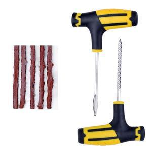 자동차 타이어 수리 도구 키트 고무 스트립 튜브리스 펑크 스터딩 플러그 세트 트럭 오토바이 액세서리