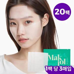 화잘먹 수분진정 착붙 패드 3매입 X 20팩 (피지모공케어 초밀착 마스크팩)