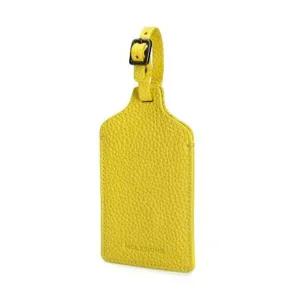 몰스킨 클래식 레더 러기지 태그 단델리온 옐로우