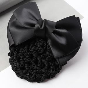 망분리형 머리망 헤어자동핀 리본삔 올림머리 망사 똑딱 집게 항공과