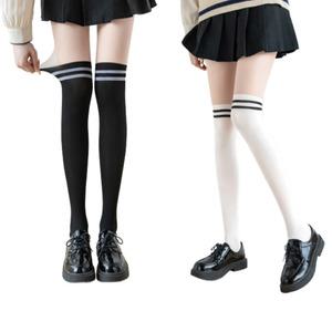 투톤스타킹 골프 학생 보정 압박 반반 스타킹 니삭스 오버 니하이