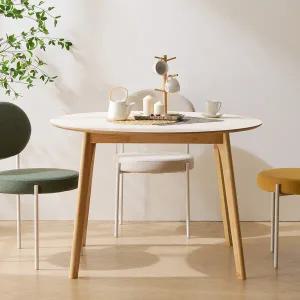 보루네오 마르체 롤리 자작나무 HPM 원형 원목 식탁 테이블 900 BCM633C