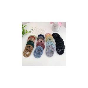 대용량 무매듭머리끈 고무줄 다양한 컬러 100P