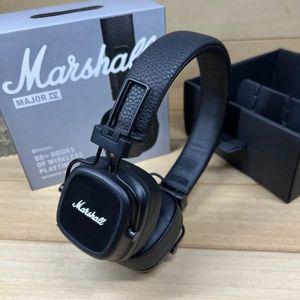 헤드폰 콜센터 헤드셋 마이크 Marshall Major IV 4 무선 블루투스 클래식 이어폰 딥 베이스 접이식 팝 록