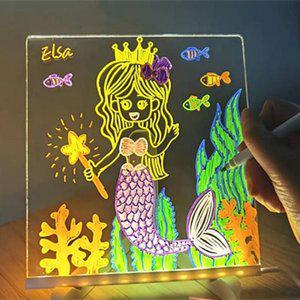 LED 아크릴 무드등 만들기 네온사인 집들이선물 메모판 무드등 수면등 DIY