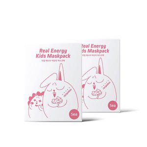[레시피박스]리얼에너지 어린이 유아 마스크팩 2BOX(10매)