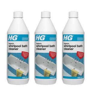HG 월풀욕조 청소 클리너 1L X 3개 :  월풀욕조 청소 세제 클리너 물때 찌든때 묵은 때 얼룩 제거 세정제 제트스파 세척 세제