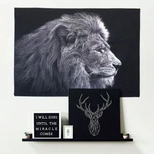 대형 패브릭 포스터 사자 M W838A6A