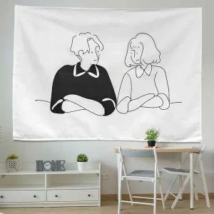 대형 패브릭 포스터 바라보기 L WF31548