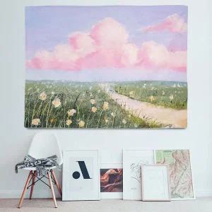 대형 패브릭 포스터 유화 꽃길 L WACEF73