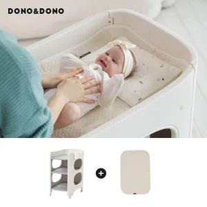 [도노도노] 4세대 아기 트롤리 기저귀 갈이대 + 방수패드 세트