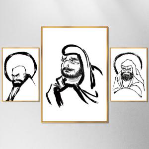 스웨리움 달마도 풍수 인테리어 그림 액자 4종 달마도사 달마대사 집들이 개업 선물