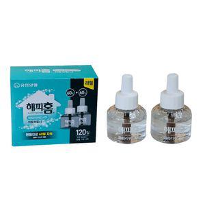 [모두쇼핑]해피홈 스마트 리퀴드 훈증기용 액체 모기약 리필 120 리퀴드모기약 전자모기향 전자모기향리필