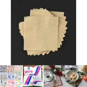 카페테리아 칵테일 커피 무지냅킨 500매/테이블/넵킨/업소용/티슈/식당/카페/네프킨/일회용/종이/휴지