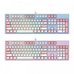 앱코 AN08 가스켓 아이스큐브 광축 LED 게이밍 (핑크, 클릭)