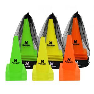 낫소 스포츠 축구콘 23cm 10개입세트 고깔콘 삼각콘 라바콘 훈련용 가방포함